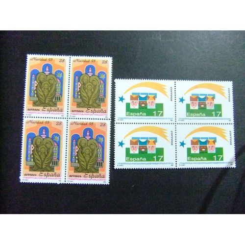 110 Espagne 1993 / Noël (Les Rois Mages Et La Sainte Famille) / Edifil 3273 / 3274 ** Yvert 2866 / 286