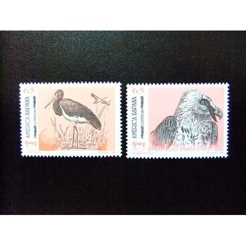 110 Espagne 1993 / Faune Oiseaux En Danger D'extinction / Edifil 3270 /3271 ** Yvert 2862 / 2863 Mnh