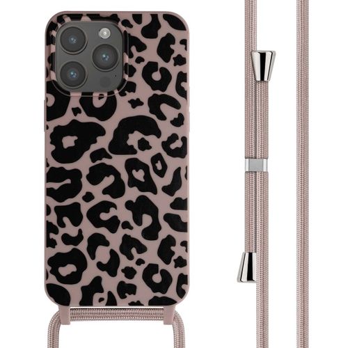 Imoshion Coque Design En Silicone Avec Cordon Iphone 15 Pro Max Animal Pink