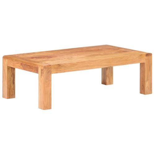 Table Basse 110x60x35 Cm Bois D'acacia Massif - Vidaxl
