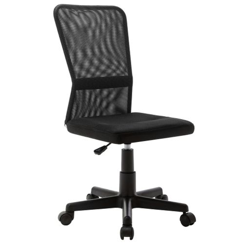 Vidaxl Chaise De Bureau Noir 44x52x100 Cm Tissu En Maille