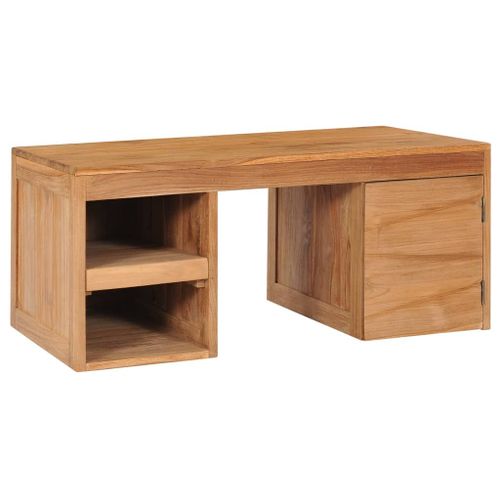 Table Basse 90x50x40 Cm Bois De Teck Massif - Vidaxl