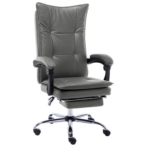 Vidaxl Chaise De Bureau Anthracite Similicuir