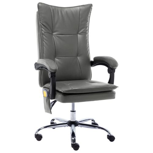 Vidaxl Chaise De Bureau De Massage Anthracite Similicuir
