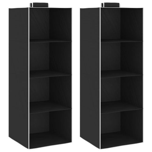Étagères Suspendues De Rangement 2 Pcs 4 Niveaux Tissu - Vidaxl