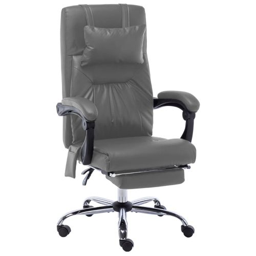 Vidaxl Chaise De Bureau De Massage Anthracite Similicuir