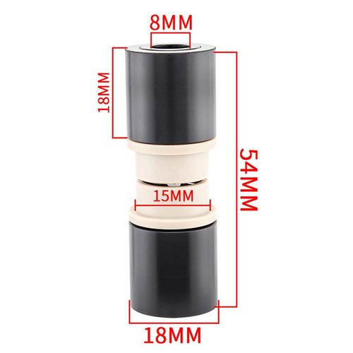 54 Mm Noir - Amortisseur De Suspension Arrière De Vélo, Douille Du, Id 12.7mm