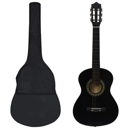Vidaxl Jeu De Guitare Classique Pour Débutants 8 Pcs Noir 1/2 34
