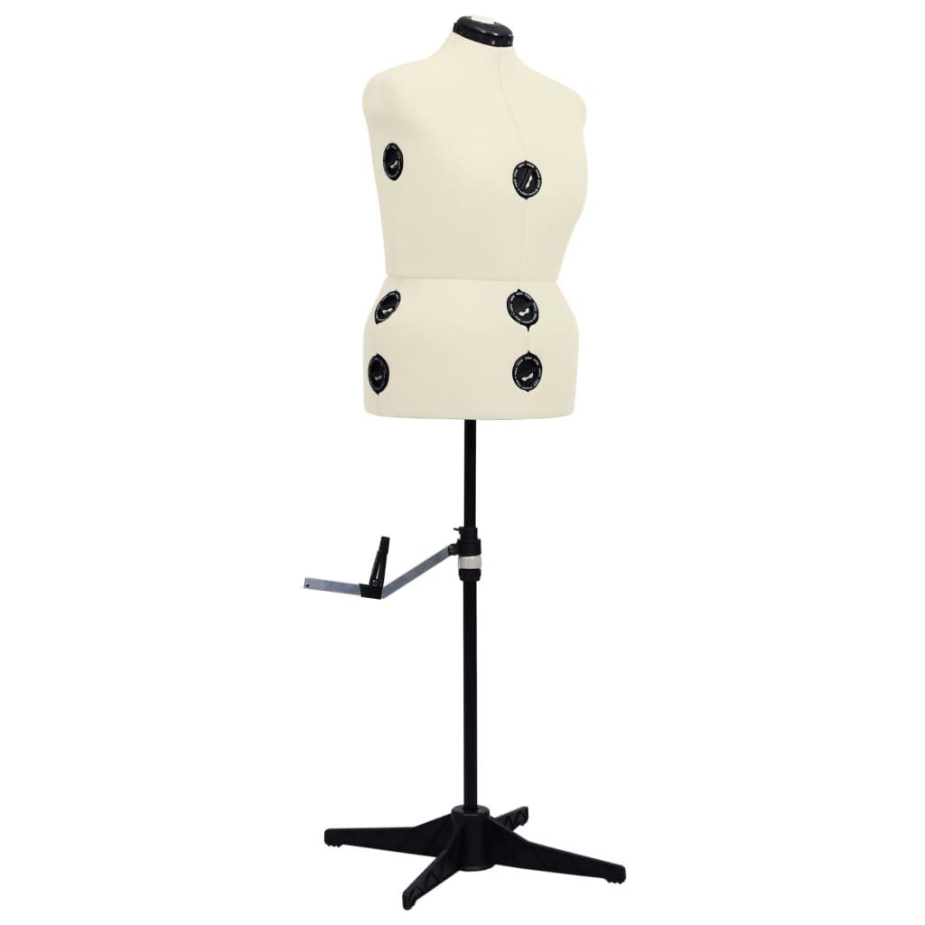 Vidaxl Mannequin De Robe Ajustable Pour Femme Cr&egrave;me L Taille