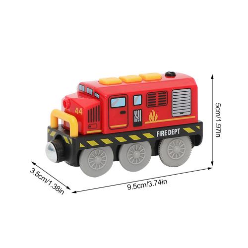 Couleur A Locomotive De Chemin De Fer Électrique Connectée Magnétiquement Petit Train, Jouet De Rail Magnétique Compatible Avec Piste En Bois, Cadeau Pour Garçon Gi