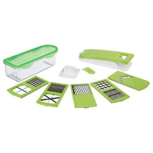 Mandoline Multi-Découpe 10 Pièces "Kit" 31cm Vert