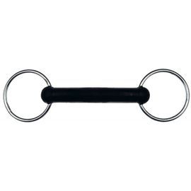 Mors 2 Anneaux Feeling Caoutchouc, Droit - Couleur : Aucune, Taille : 115 Mm, Epaisseur Du Canon : 18 Mm, Souple, Diamètre Des Anneaux : 65 Mm, Canons : Pleins