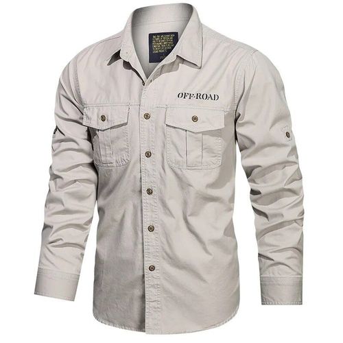 Chemises De Travail Respirantes À Manches Longues Pour Hommes,Chemise En Coton Pour La Randonnée,Le Camping,L'escalade,La Pêche,L'extérieur