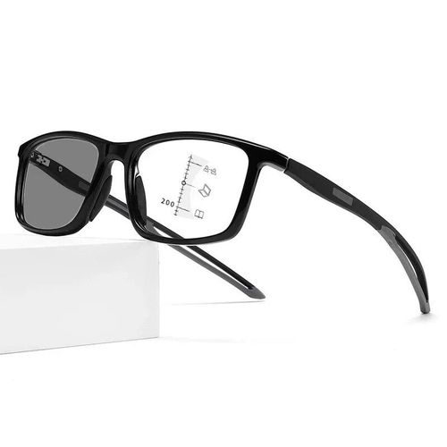 Lunettes De Lecture Multifocales Photochromiques Intelligentes Pour Hommes Et Femmes,Lunettes De Soleil Rétro,Presbytie Progressive De Près Et De Loin,Vintage - Type Ph-Black Gray #B