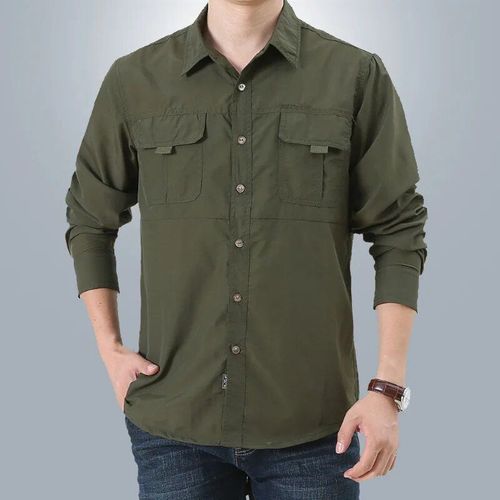 Chemise De Pêche À Manches Longues Pour Hommes,Chemises De Camping Et De Randonnée,Chemise De Chasse À Séchage Rapide,Chemise Dulmilitray,Vêtements D'escalade,4xl