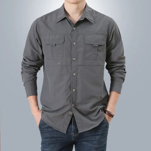 Chemise De Pêche À Manches Longues Pour Hommes,Chemises De Camping Et De Randonnée,Chemise De Chasse À Séchage Rapide,Chemise Dulmilitray,Vêtements D'escalade,4xl