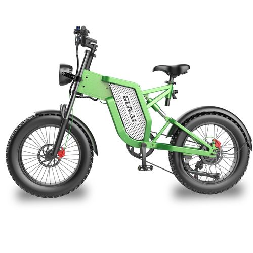 Vélo Électrique 20*4.0 Pouces Gros Pneus 1000w 25ah 50km/H Vitesse Max Shimano 7-Vitesse Utile Vtt E-Bike - Vert - Gunai Mx25