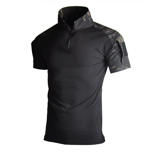 T-Shirt De Randonnée Camouflage Pour Hommes,Vêtement Extérieur À Demi-Manches,Respirant Librement,Vêtements D'entraînement