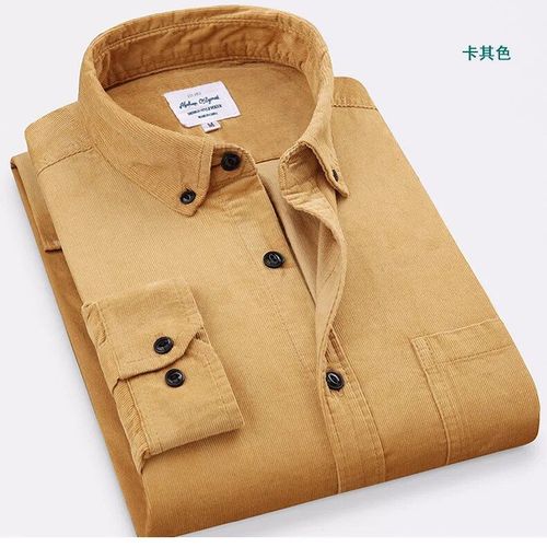 Chemise Cargo À Manches Longues En Velours Côtelé De Coton Pour Hommes,Chemise De Travail Décontractée,Chemise De Fond,Randonnée En Plein Air,Chemise De Camping,Printemps,Automne,4xl