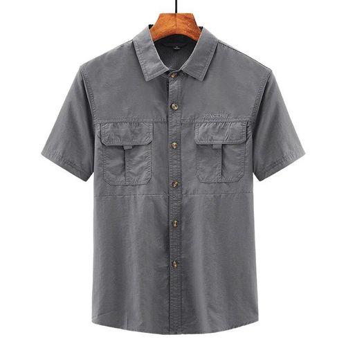 Chemise Cargo À Séchage Rapide Pour Hommes,Chemise De Randonnée,Chemise De Pêche,Chemise De Chasse,Vêtements D'escalade Pour Hommes