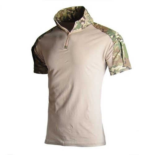 T-Shirt Camouflage À Demi-Manches Pour Hommes,Haut Dulskip,Vêtements De Randonnée,Vêtements D'entraînement,Respirant Librement,Extérieur