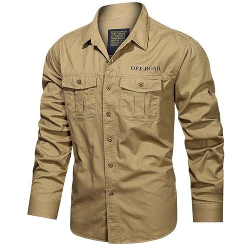 Chemises De Travail Respirantes À Manches Longues Pour Hommes,Chemise En Coton Pour La Randonnée,Le Camping,L'escalade,La Pêche,L'extérieur