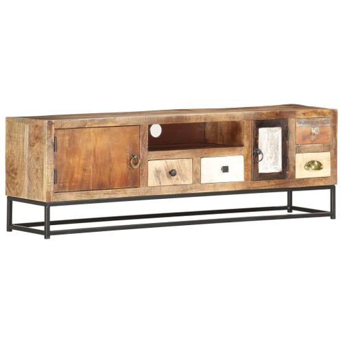 Meuble Tv 120 X 30 X 40 Cm Bois De Récupération Massif - Vidaxl