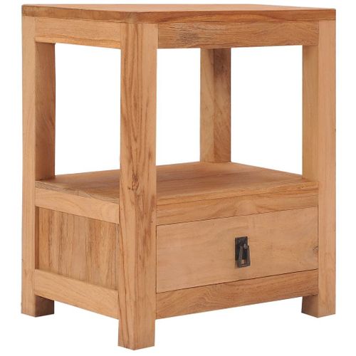 Table De Chevet 40 X 30 X 50 Cm Bois De Teck Solide - Vidaxl