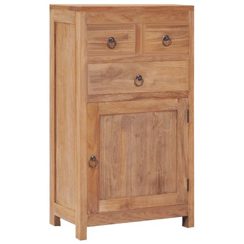 Buffet 50 X 30 X 90 Cm Bois De Teck Massif - Vidaxl