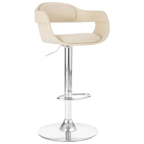 Chaise De Bar Blanc Similicuir - Vidaxl