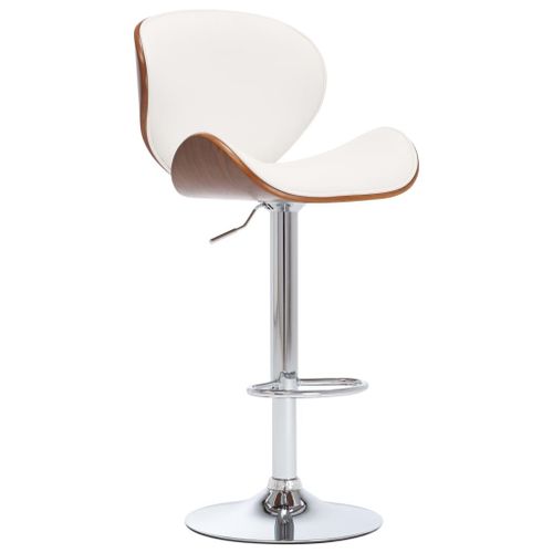Chaise De Bar Blanc Similicuir - Vidaxl