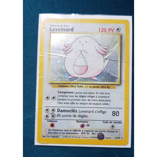 Carte Pokémon Leveinard Holographique (3/102) 1995