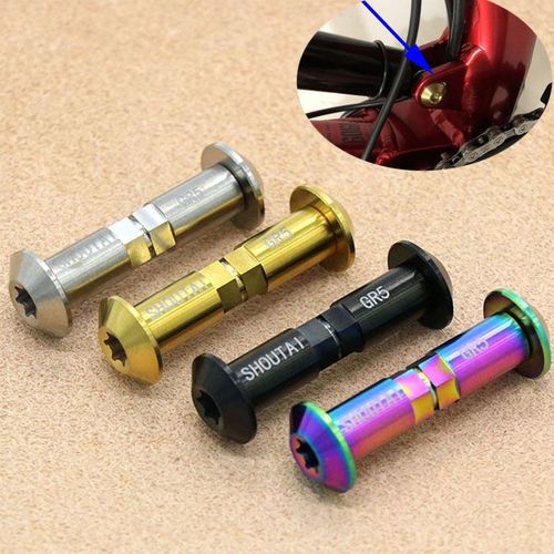 2pcs Or - Vis De Direction En Alliage De Titane Tc4, Amortisseur Arrière De Vélo, Vis De Fixation
