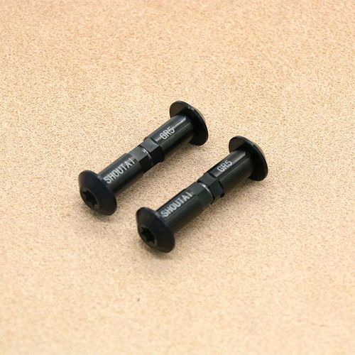 2pcs Noir - Vis De Direction En Alliage De Titane Tc4, Amortisseur Arrière De Vélo, Vis De Fixation