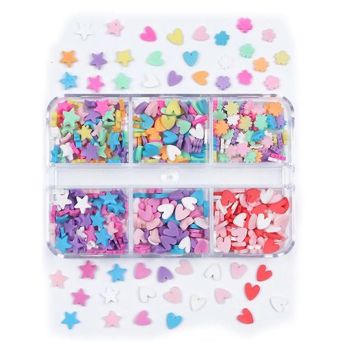 200 Pieces 3d Slices Nails For Soft Pottery Crafts Nail Art Face Ornaments