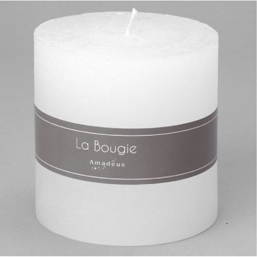 Bougie gros cylindre blanc (lot de 6)