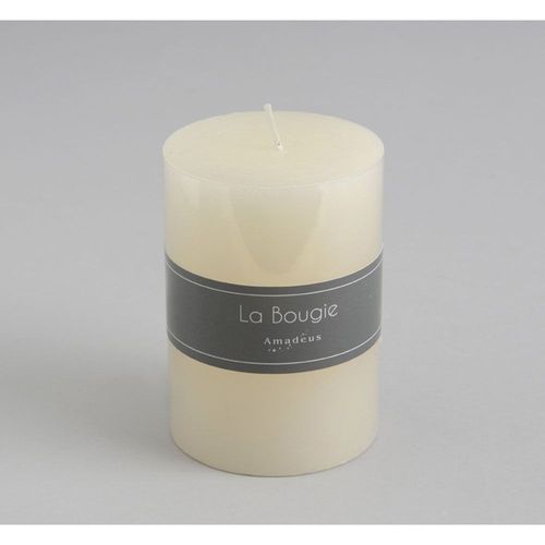 Bougie petit cylindre 7 x 10 cm crème (lot de 6)