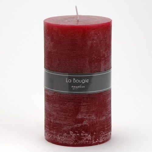 Bougie maxi cylindre bleu mer 10x17 cm sangria (lot de 6)