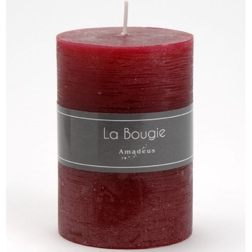 Bougie petit cylindre 7 x 10 cm sangria (lot de 6)