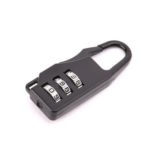 Zinc Alloy Three-wheel Mini Code Lock, Luggage Zipper Lock, For Cross Code Lock