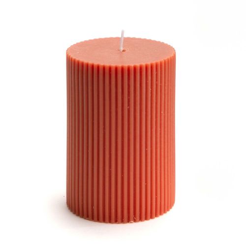 Bougie Strie Petit modèle terra (lot de 6)