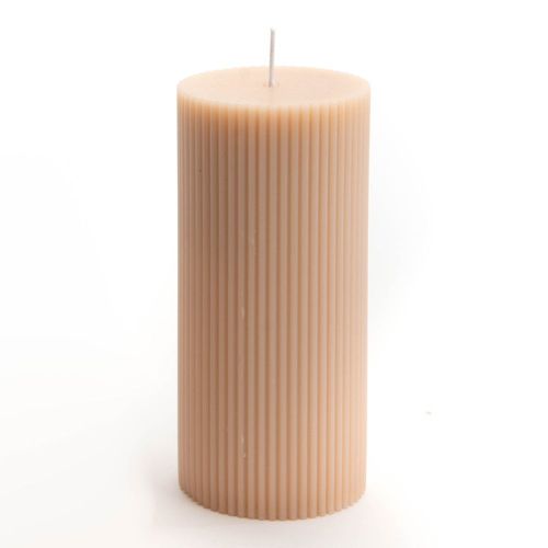 Bougie Strie Grand modèle nude (lot de 6)
