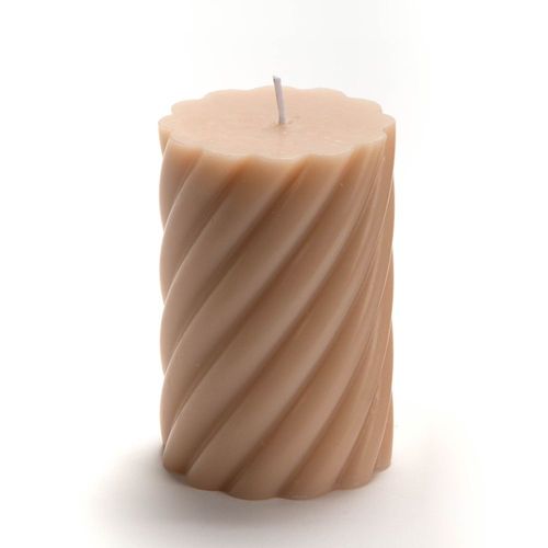 Bougie Torsade Petit modèle nude (lot de 6)