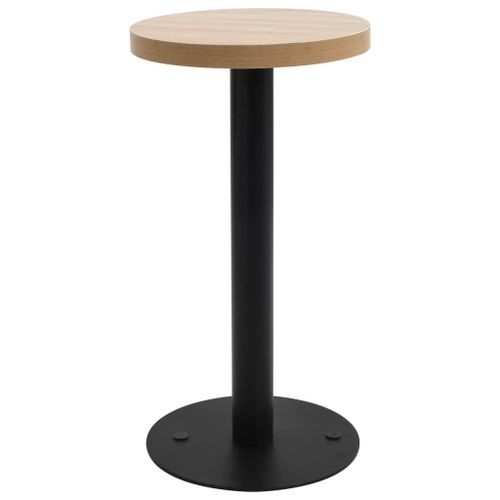 Vidaxl Table De Bistro Marron Clair 40 Cm Mdf