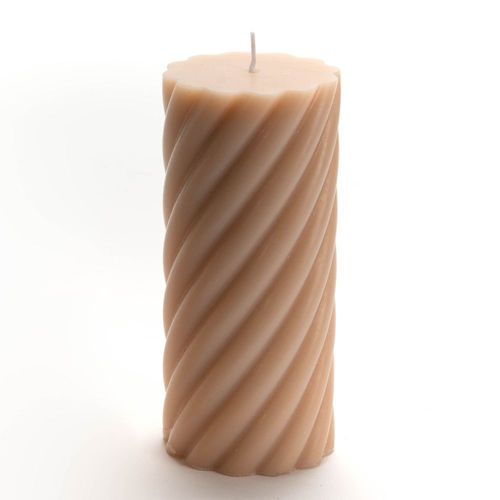 Bougie Torsade Grand modèle nude (lot de 6)