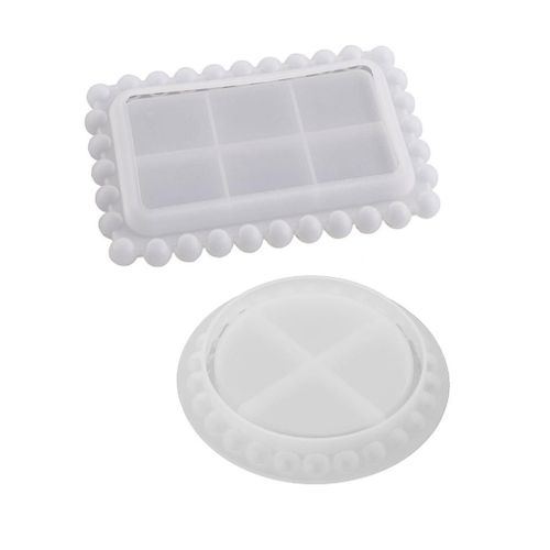 Coffee Table Coaster Resin Mold Round Bead Silicone Mold For Cup Mat Making