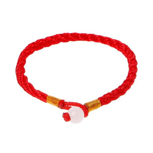 Lovers Red String Cords Lucky Bracelet Kabbalah Jade Beads Bracelet For Couples