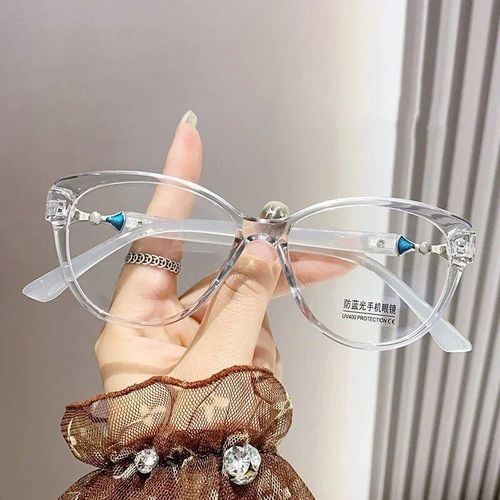 Lunettes De Lecture Carillon Finies De Luxe Pour Femmes,Blocage De La Lumière Bleue,Presbytie Pour Femme,Design ?il De Chat,Lunettes De Vue De Loin,Mode - Type Gray #H 