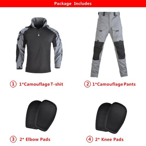 Costumes De Camouflage Us Avec Coussinets Et Pantalons Pour Hommes,Uniforme,Chemise De Saut À Capuche,Vêtements De Paintball De Randonnée,Gardien Cargo