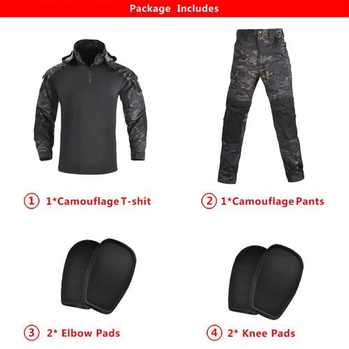 Costumes De Camouflage Us Avec Coussinets Et Pantalons Pour Hommes,Uniforme,Chemise De Saut À Capuche,Vêtements De Paintball De Randonnée,Gardien Cargo